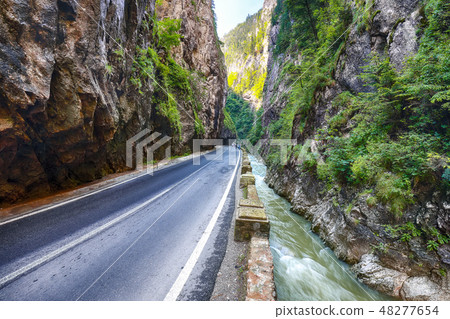 Amazing summer view of Bicaz Canyon Amazing summer view of Bicaz Canyon 48277654