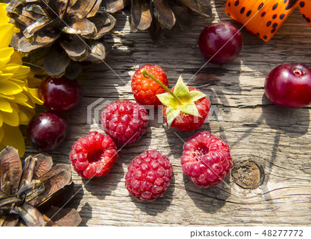 Wooden background 48277772