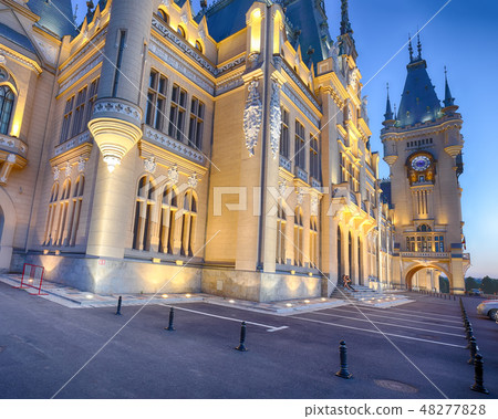 The Palace of Culture edifice in Iasi, Romania. 48277828
