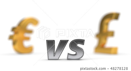 economic war concept. euro versus pound. 3d illustration economic war concept. euro versus pound. 3d illustration 48278128