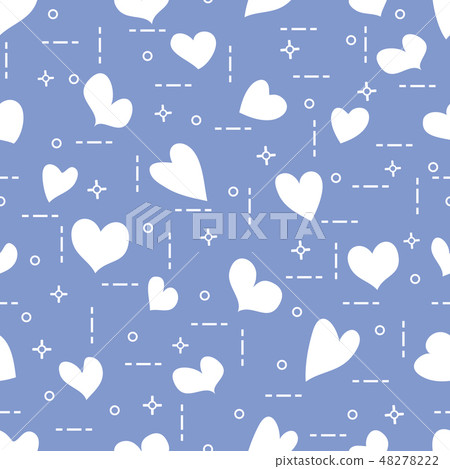 Cute seamless pattern with hearts Valentine's 48278222