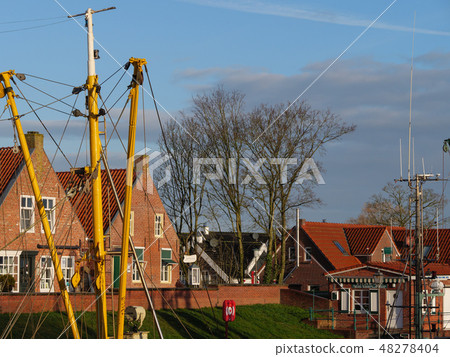 Greetsiel harbor at the german coast Greetsiel harbor at the german coast 48278404