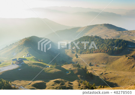 Mountain landscape in autumn season. Monte Grappa 48278503