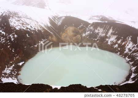 Viti caldera at Askja, central Iceland landmark Viti caldera at Askja, central Iceland landmark 48278705