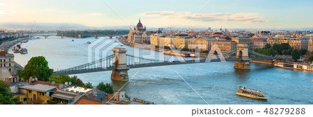 Evening over Budapest Evening over Budapest 48279288