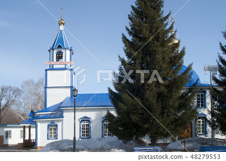 Uspensko-Nikolsky temple in Yalutorovsk. Russia Uspensko-Nikolsky temple in Yalutorovsk. Russia 48279553