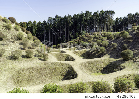 Mountain Castle Ruins 48280405