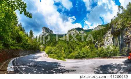 Amazing summer view of Bicaz Canyon 48280689