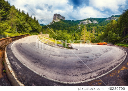 Amazing summer view of Bicaz Canyon Amazing summer view of Bicaz Canyon 48280700