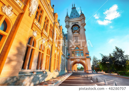 The Palace of Culture edifice in Iasi, Romania. The Palace of Culture edifice in Iasi, Romania. 48280707