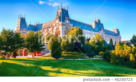 The Palace of Culture edifice in Iasi, Romania. The Palace of Culture edifice in Iasi, Romania. 48280723