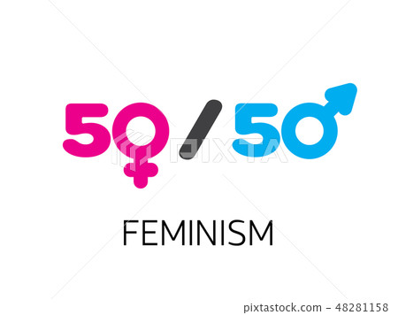 Equality between men and women concept vector 48281158