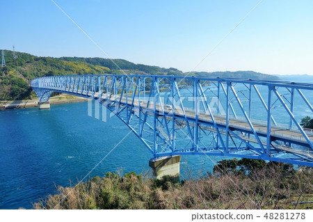 Black Seto Ohashi, scenery around the strait, Akune City, Nagashima Town, Kagoshima Prefecture Black Seto Ohashi, scenery around the strait, Akune City, Nagashima Town, Kagoshima Prefecture 48281278