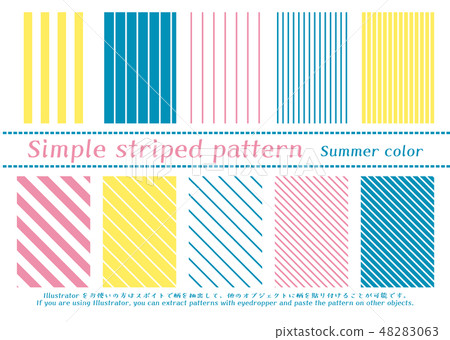 Simple stripe pattern - Stock Illustration [48283063] - PIXTA