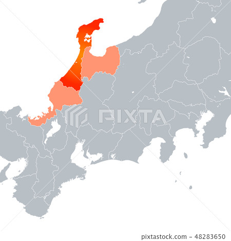 石川縣地圖和北陸地區 48283650