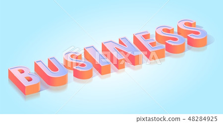 Business Text Title Isometric Vector Template Business Text Title Isometric Vector Template 48284925