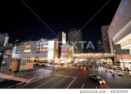 看日本的東京都市風景錦icho町站的家等 48285004