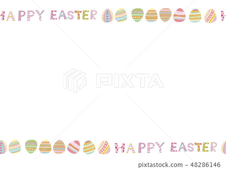Easter design material. Illustration of eggs. Season clip art. 48286146