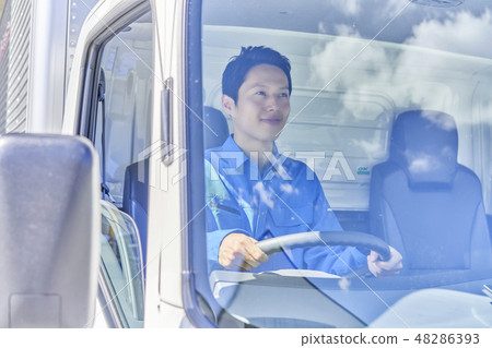 Business scene delivery driver 48286393