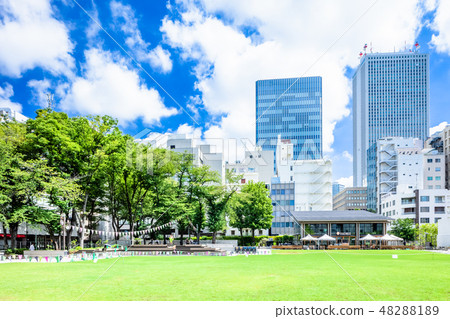 東京夏天的南池袋公園 東京夏天的南池袋公園 48288189