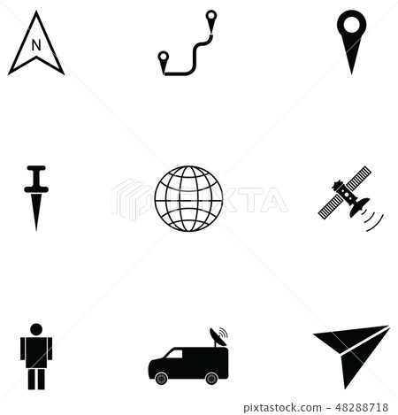 map icon set 48288718