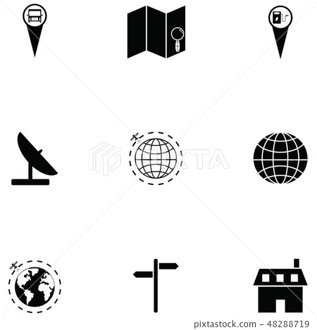 map icon set map icon set 48288719