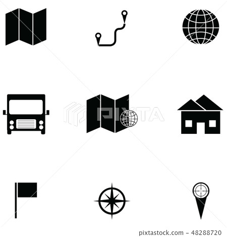 map icon set 48288720