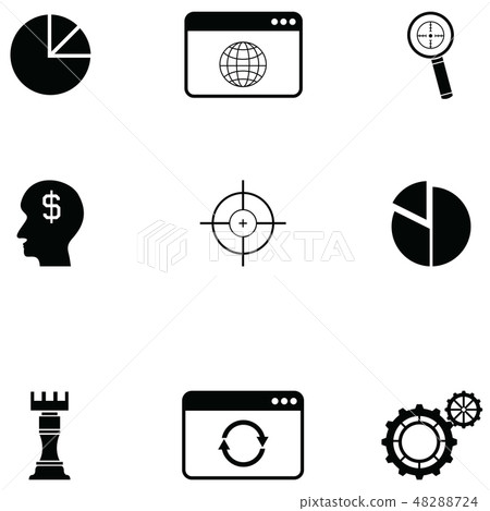 marketing icon set 48288724