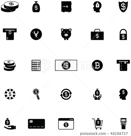 money icon set 48288727