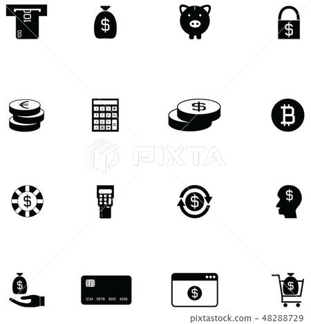 money icon set 48288729