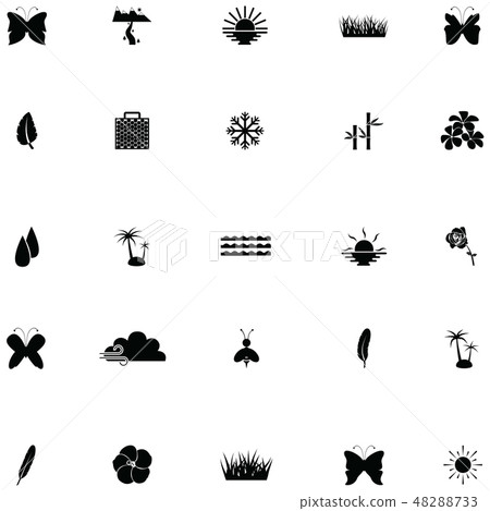 nature icon set 48288733