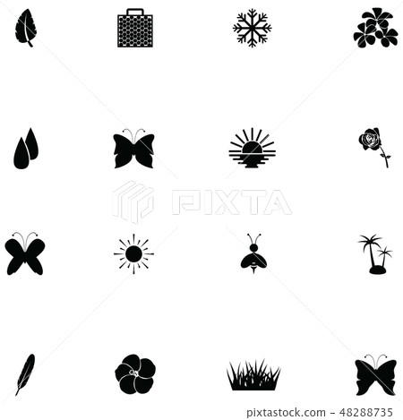 nature icon set nature icon set 48288735