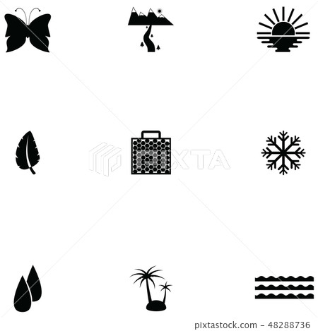 nature icon set 48288736