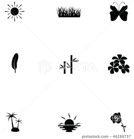 nature icon set 48288737
