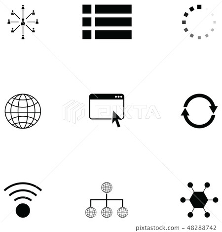 network icon set network icon set 48288742