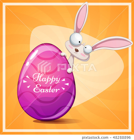 Cute princess rabit. Happy easter. 48288896