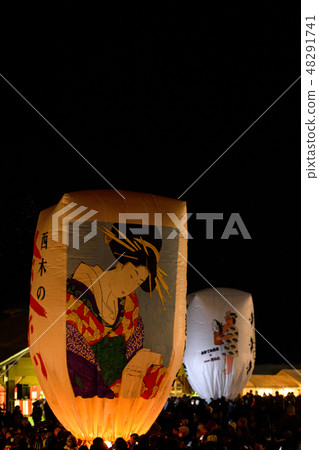 Akita prefecture raising paper breeze in Uchinaki 48291741