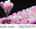 Heart and cocktail glass 48293479