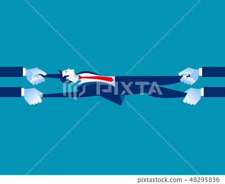 Scramble for the best staff. Concept business 48295836