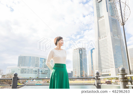 Ladies petit travel - landmark back from Yokohama Auto Road Ladies petit travel - landmark back from Yokohama Auto Road 48296263