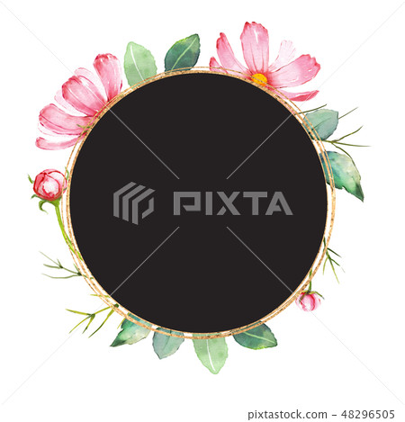 Cosmos flower frame. Cosmos flower frame. 48296505