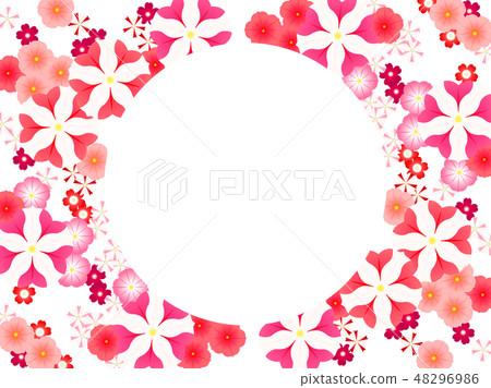 Red spring flower background - Stock Illustration [48296986] - PIXTA