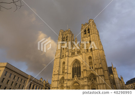 St. Michael and St. Gudula Cathedral in Brussels, Belgium St. Michael and St. Gudula Cathedral in Brussels, Belgium 48298993