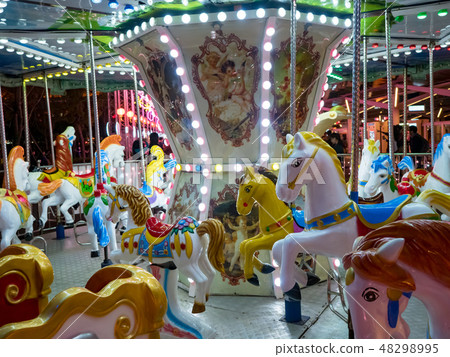 colorful carousel horse colorful carousel horse 48298995