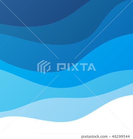 Blue water wave concept abstract vector background - Stock Illustration ...