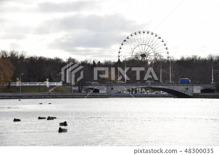 Svisloch River and Gorky Park in Minsk Belarus 48300035