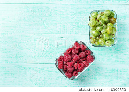 Harvest of summer berries Harvest of summer berries 48300850