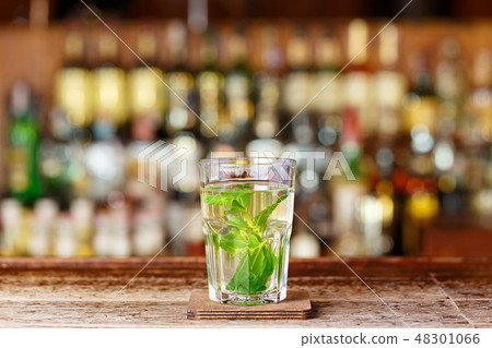 Invigorating cocktail based on gin Invigorating cocktail based on gin 48301066