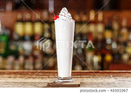 Alcoholic cocktail with coffee Alcoholic cocktail with coffee 48301067