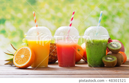 fruit juice and smoothie with fresh fruits fruit juice and smoothie with fresh fruits 48301521